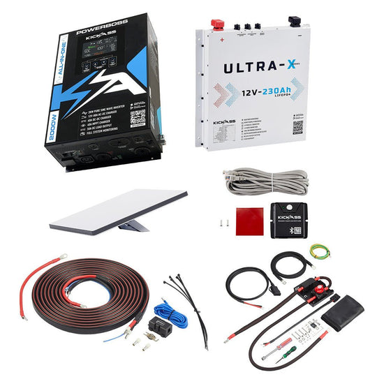 KickAss ProductsKickAss PowerBoss Bundle with 230Ah Slimline Lithium, Starlink Mini & Connections - 230Ah Total CapacityKA-POWERBOSS-230AHLITSLW-STARLINK