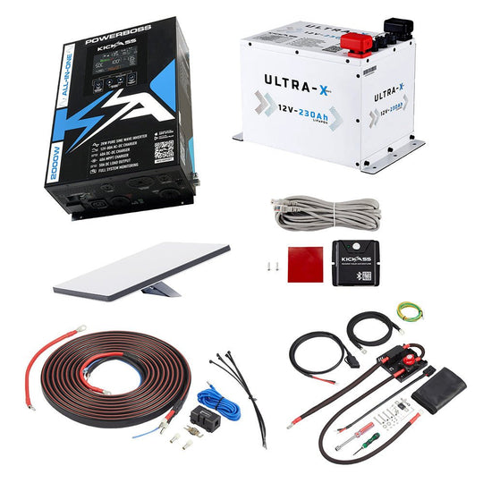 KickAss ProductsKickAss PowerBoss Bundle with 230Ah Ultra - X Lithium Battery, Starlink Mini & Connections KitKA-POWERBOSS-230AHLITW-STARLINK