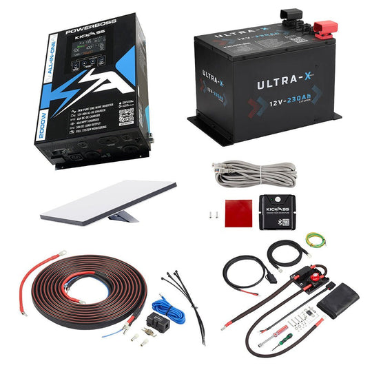 KickAss ProductsKickAss PowerBoss Bundle with 230Ah Ultra - X Lithium Battery, Starlink Mini & ConnectionsKA-POWERBOSS-230AHLITB-STARLINK