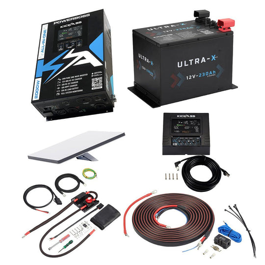 KickAss ProductsKickAss PowerBoss Bundle with 230Ah Ultra - X Lithium, Starlink Mini and Connections KitKA-PBOSS-230AHLIT-STLMINI