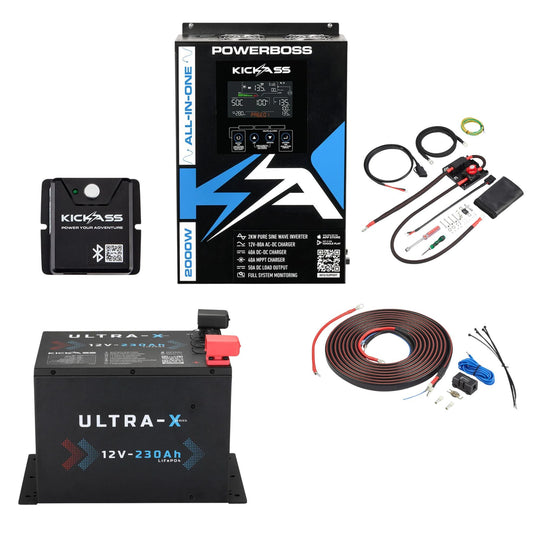 KickAss ProductsKickAss PowerBoss Canopy Base Kit with 230Ah Lithium BatteryKAPBCANOPYCOMPBASE230