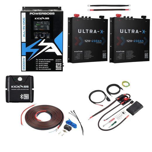 KickAss PowerBoss Canopy Base Kit with 460Ah Slimline Lithium