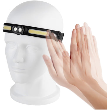 KickAss ProductsKickAss Premium Rechargeable 3 - In - 1 Head Torch with Motion SensorKAHEADTORCH - SBMS