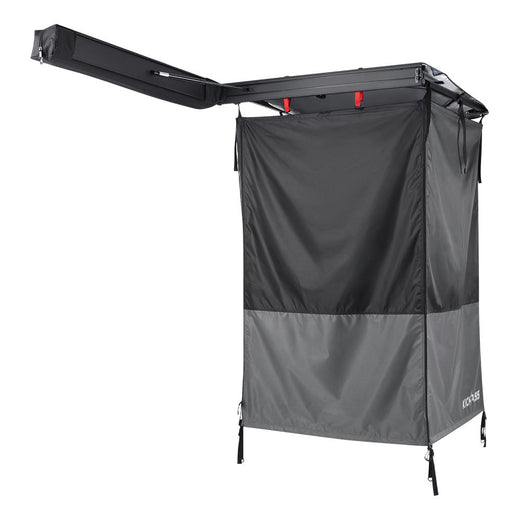 KickAss Premium RIGHT Fold-Out Shower Tent Awning and Camping Change Room with LED lighting