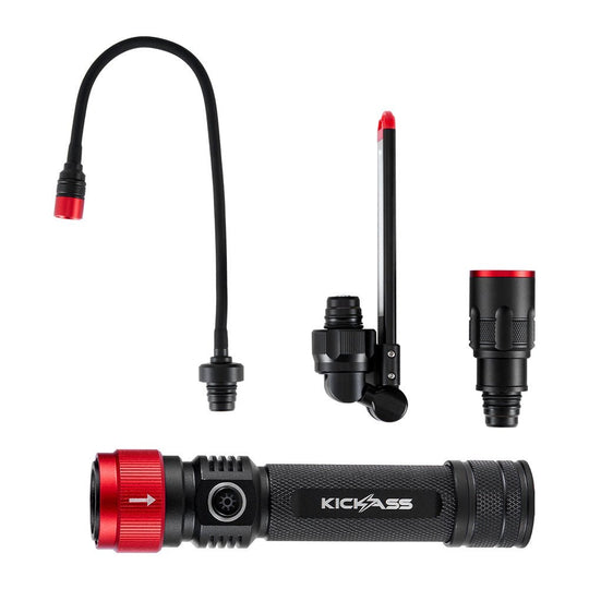 KickAss ProductsKickAss Rechargeable 3 - in - 1 Torch & Inspection Work Light KitKATORCHWL - 3IN1