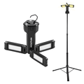 KickAss Rechargeable Tripod Camping Light - 4500 Lumens, 1.7m