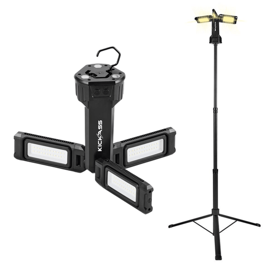 KickAss ProductsKickAss Rechargeable Tripod Camping Light - 4500 Lumens, 1.7mKACAMPLTRI