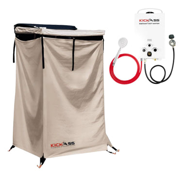 KickAss ProductsKickAss Shower Awning with Roof and 6L Hot Water System BundleKABUNDLE - AWN - HWS6L