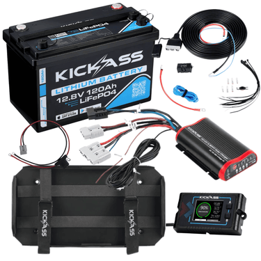 KickAss ProductsKickAss Smart 120Ah Lithium Dual Battery KitKA - SMART - 120 - KIT