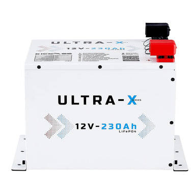 KickAss ProductsKickAss Smart 12V 230Ah Ultra - X Lithium Compact Deep Cycle Battery LiFePO4 - Arctic WhiteKA12230X - LION - W