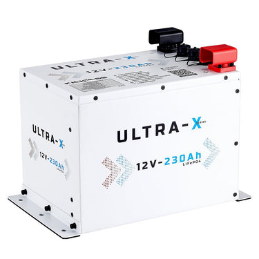 KickAss ProductsKickAss Smart 12V 230Ah Ultra - X Lithium Compact Deep Cycle Battery LiFePO4 - Arctic WhiteKA12230X - LION - W
