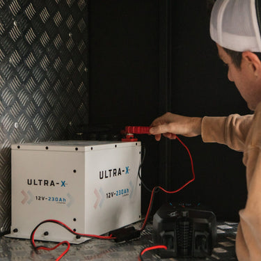 KickAss ProductsKickAss Smart 12V 230Ah Ultra - X Lithium Compact Deep Cycle Battery LiFePO4 - Arctic WhiteKA12230X - LION - W