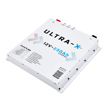 KickAss ProductsKickAss Smart 12V 230Ah Ultra - X Lithium Slimline Deep Cycle Battery LiFePO4 - Arctic WhiteKA12230SLIMX - LION - W