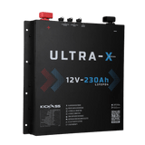KickAss ProductsKickAss Smart 12V 230Ah Ultra-X Lithium Slimline Deep Cycle Battery LiFePO4KA12230SLIMX-LION