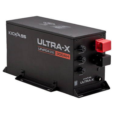 KickAss ProductsKickAss Smart 12V 300Ah Ultra-X Lithium Compact Deep Cycle Battery LiFePO4 - Series 2KA12300UXG2-LION