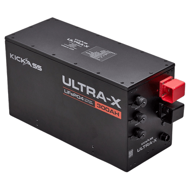 KickAss ProductsKickAss Smart 12V 300Ah Ultra-X Lithium Compact Deep Cycle Battery LiFePO4 - Series 2KA12300UXG2-LION