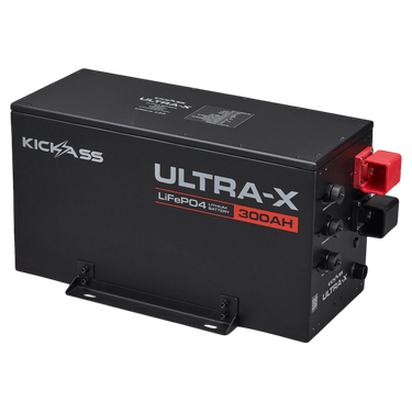 KickAss ProductsKickAss Smart 12V 300Ah Ultra-X Lithium Compact Deep Cycle Battery LiFePO4 - Series 2KA12300UXG2-LION