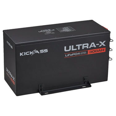 KickAss ProductsKickAss Smart 12V 300Ah Ultra-X Lithium Compact Deep Cycle Battery LiFePO4 - Series 2KA12300UXG2-LION