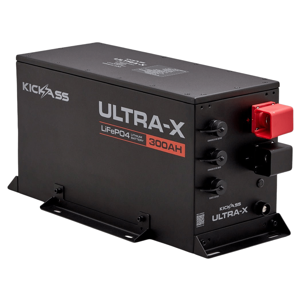 KickAss Smart 12V 300Ah Ultra-X Lithium Compact Deep Cycle Battery LiFePO4 - Series 2