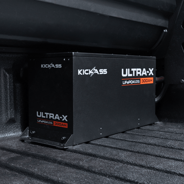 KickAss ProductsKickAss Smart 12V 300Ah Ultra-X Lithium Compact Deep Cycle Battery LiFePO4 - Series 2KA12300UXG2-LION