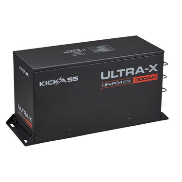 KickAss ProductsKickAss Smart 12V 300Ah Ultra-X Lithium Compact Deep Cycle Battery LiFePO4 - Series 2KA12300UXG2-LION
