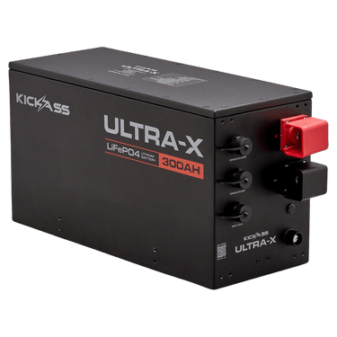 KickAss ProductsKickAss Smart 12V 300Ah Ultra-X Lithium Compact Deep Cycle Battery LiFePO4 - Series 2KA12300UXG2-LION