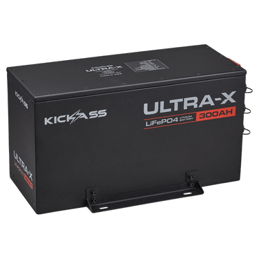 KickAss ProductsKickAss Smart 12V 300Ah Ultra-X Lithium Compact Deep Cycle Battery LiFePO4 - Series 2KA12300UXG2-LION