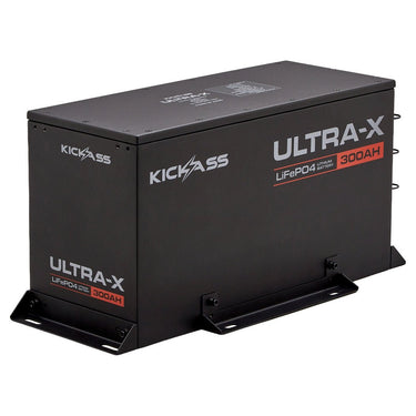 KickAss ProductsKickAss Smart 12V 300Ah Ultra-X Lithium Compact Deep Cycle Battery LiFePO4 - Series 2KA12300UXG2-LION