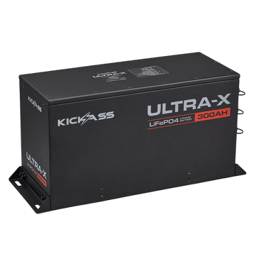 KickAss ProductsKickAss Smart 12V 300Ah Ultra-X Lithium Compact Deep Cycle Battery LiFePO4 - Series 2KA12300UXG2-LION