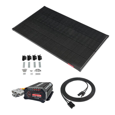 KickAss ProductsKickAss Smart 12V/24V 25A DCDC Charger Bundle with 170W TOPCon+ Solar Panel, 5m Cable & Mounting KitKA-DCDC25A-SOL170W-CBL-MNT