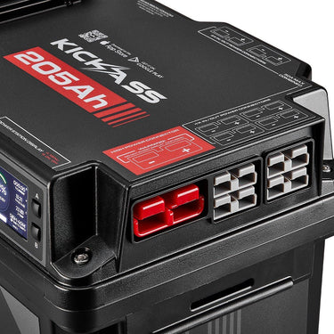 KickAss ProductsKickAss Smart 205Ah Lithium Battery Box Power Station with 40A DCDC Charger + Integrated BluetoothKAJBBOXLI205AH40A
