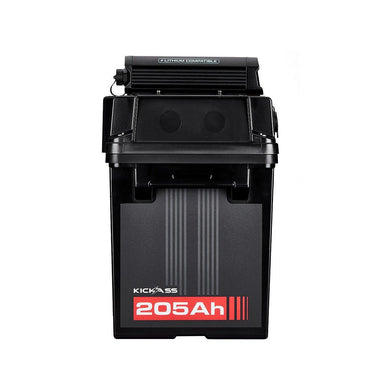 KickAss ProductsKickAss Smart 205Ah Lithium Battery Box Power Station with 40A DCDC Charger + Integrated BluetoothKAJBBOXLI205AH40A