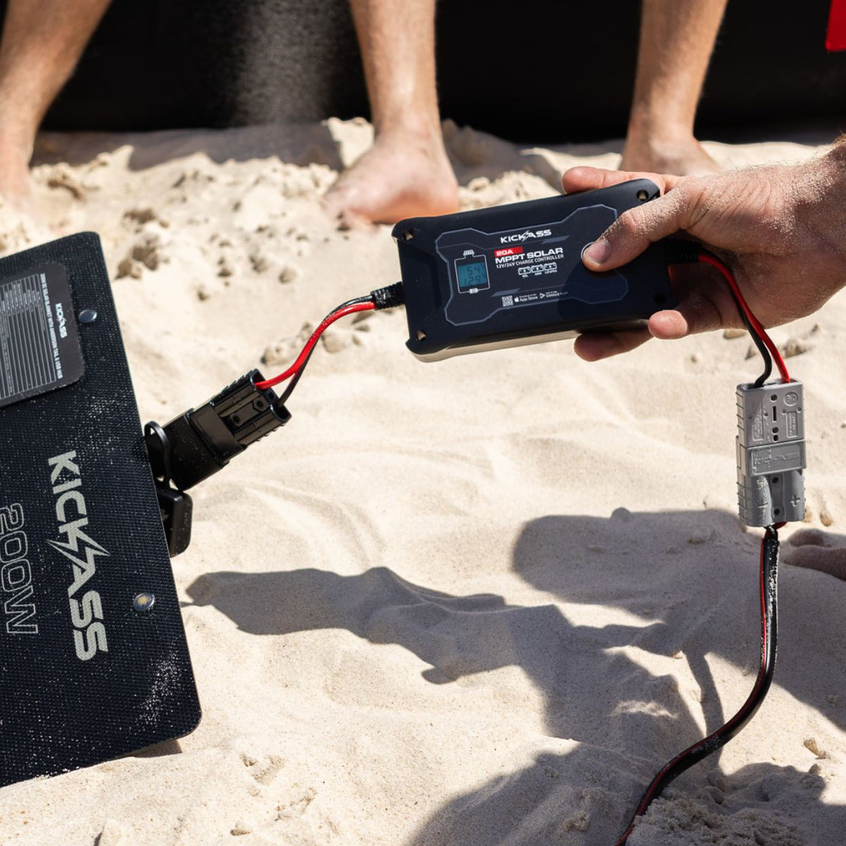 KickAss ProductsKickAss Smart 20A 12V/24V MPPT In - Line Solar Charge Controller + Integrated BluetoothKA24MPPTIL20A - 3