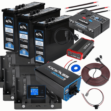 KickAss ProductsKickAss Smart 3600Ah Slimline Lithium Dual Battery Kit With 3000W Inverter and Control BoxKA - SMART - 240SLIM - 3000 - CB - KIT
