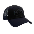 KickAss Snapback Trucker Cap - All Black with Black KA logo