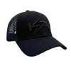 KickAss Snapback Trucker Cap - All Black with Black KA logo