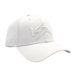 KickAss ProductsKickAss Snapback Cap - All White with White KA 3D LogoKASCAP - WHT - WHTLOGO