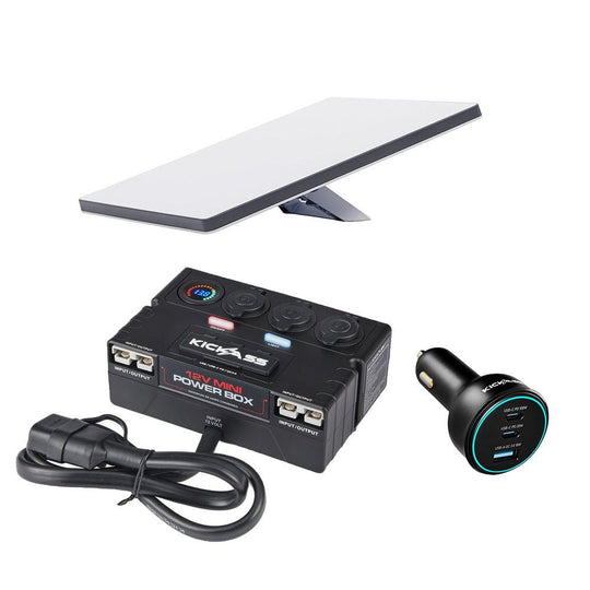 KickAss ProductsKickAss Starlink Mini Bundle with Mini Control Box, Fast Charger & USB - C CableKA-STLMINI-MINIPB-USBC