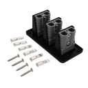 KickAss ProductsKickAss Triple 50A Anderson Flush Mount 2 Hole Panel | Grey 50A ConnectorKAFMPAndTRI