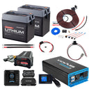 KickAss ProductsKickAss Twin 120Ah Lithium Complete Dual Battery Kit with 2000W Inverter, DCDC Charger and Wiring KitKA-2000WINV-TWIN120AHLIT-DCDC