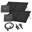 KickAss ProductsKickAss Twin 200W Bi Facial Folding Solar Panel Bundle with Connectors & Extension Cable - 400W Total CapacityKA-BIFACSP200-TWIN-CONN-CABLE