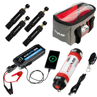 KickAss ProductsKickAss Ultimate Glove Box Kit - Jump Starter, Torch, Storage & Tyre Deflators