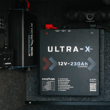 KickAss ProductsKickAss Ultra - X 230Ah 12V Deep Cycle Lithium Battery - SlimlineKA12230SLIMX - LION