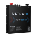 KickAss Smart 12V 230Ah Ultra-X Lithium Slimline Deep Cycle Battery LiFePO4