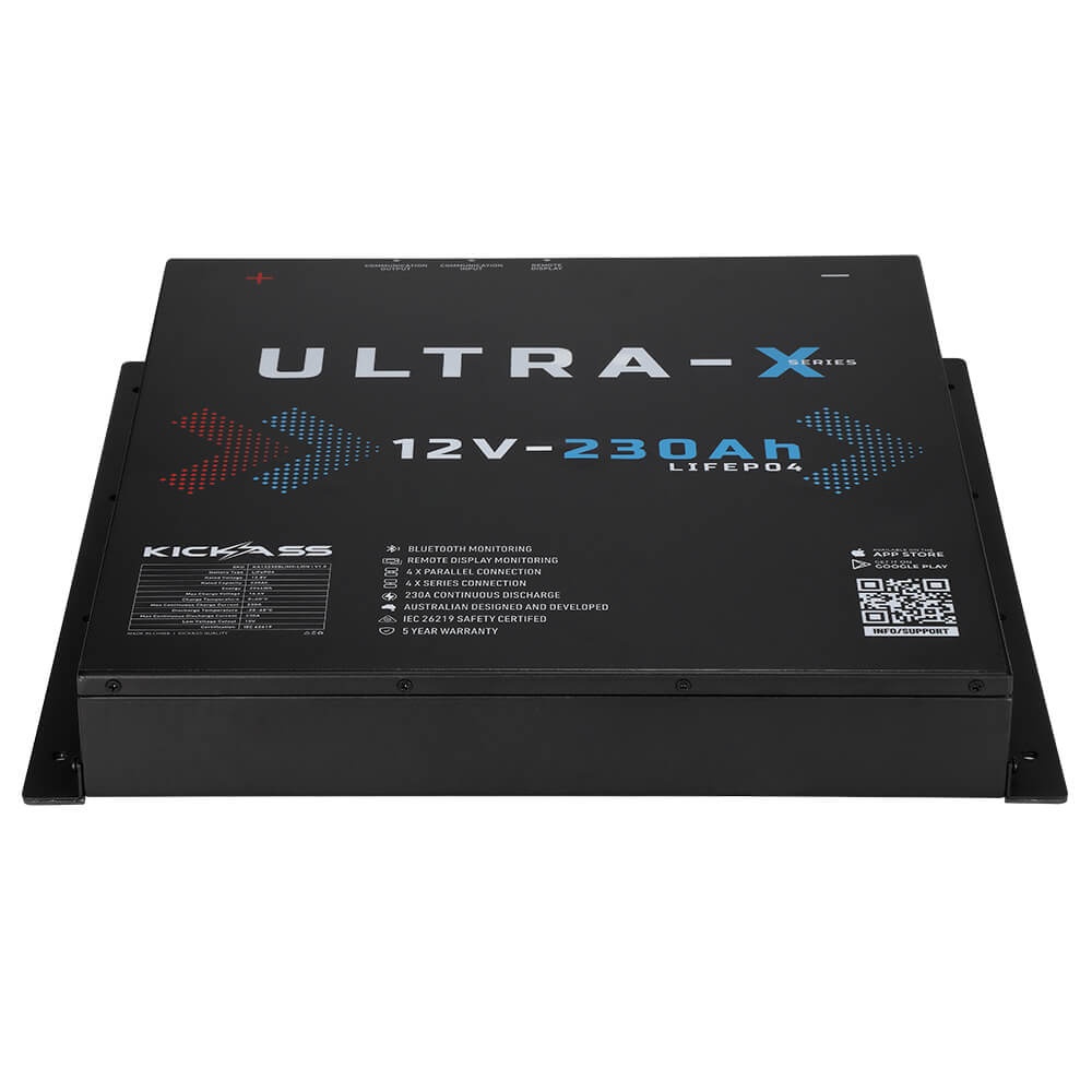 KickAss ProductsKickAss Ultra - X 230Ah 12V Deep Cycle Lithium Battery - SlimlineKA12230SLIMX - LION