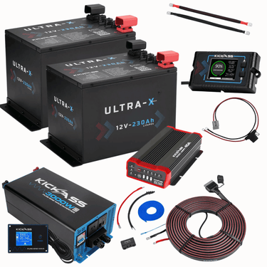 KickAss ProductsKickAss ULTRA - X 460Ah Compact Lithium Dual Battery Kit With 3000W InverterKA - ULTRAX - 460C - 3000 - KIT