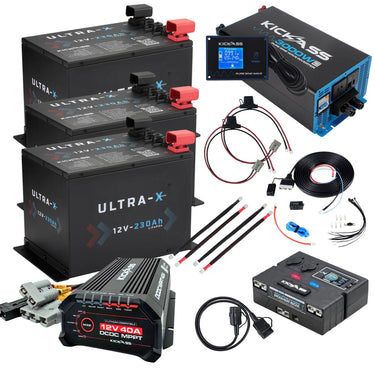KickAss ProductsKickAss ULTRA - X 690Ah Compact Lithium Dual Battery Kit With 3000W Inverter and Control BoxKA - ULTRAX - 690C - 3000 - CB - KIT