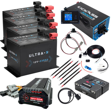 KickAss ProductsKickAss ULTRA - X 920Ah Compact Lithium Dual Battery Kit With 3000W Inverter and Control BoxKA - ULTRAX - 920C - 3000 - CB - KIT
