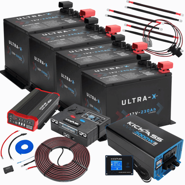 KickAss ProductsKickAss ULTRA - X 920Ah Compact Lithium Dual Battery Kit With 3000W Inverter and Control BoxKA - ULTRAX - 920C - 3000 - CB - KIT