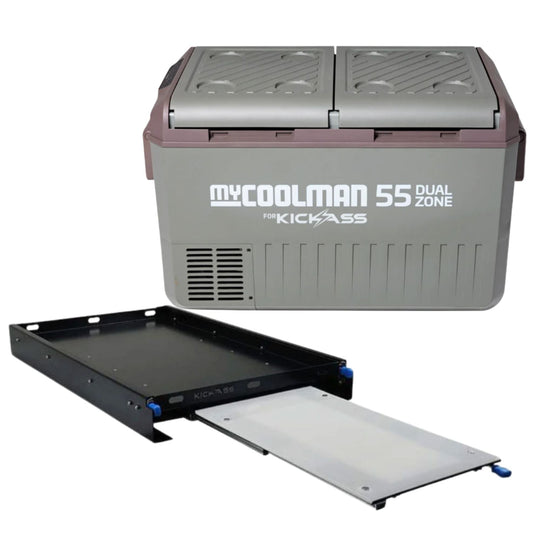 KickAss ProductsmyCOOLMAN 55L Dual Zone Fridge with KickAss Fridge SlideKAMCC55DZSLIDE